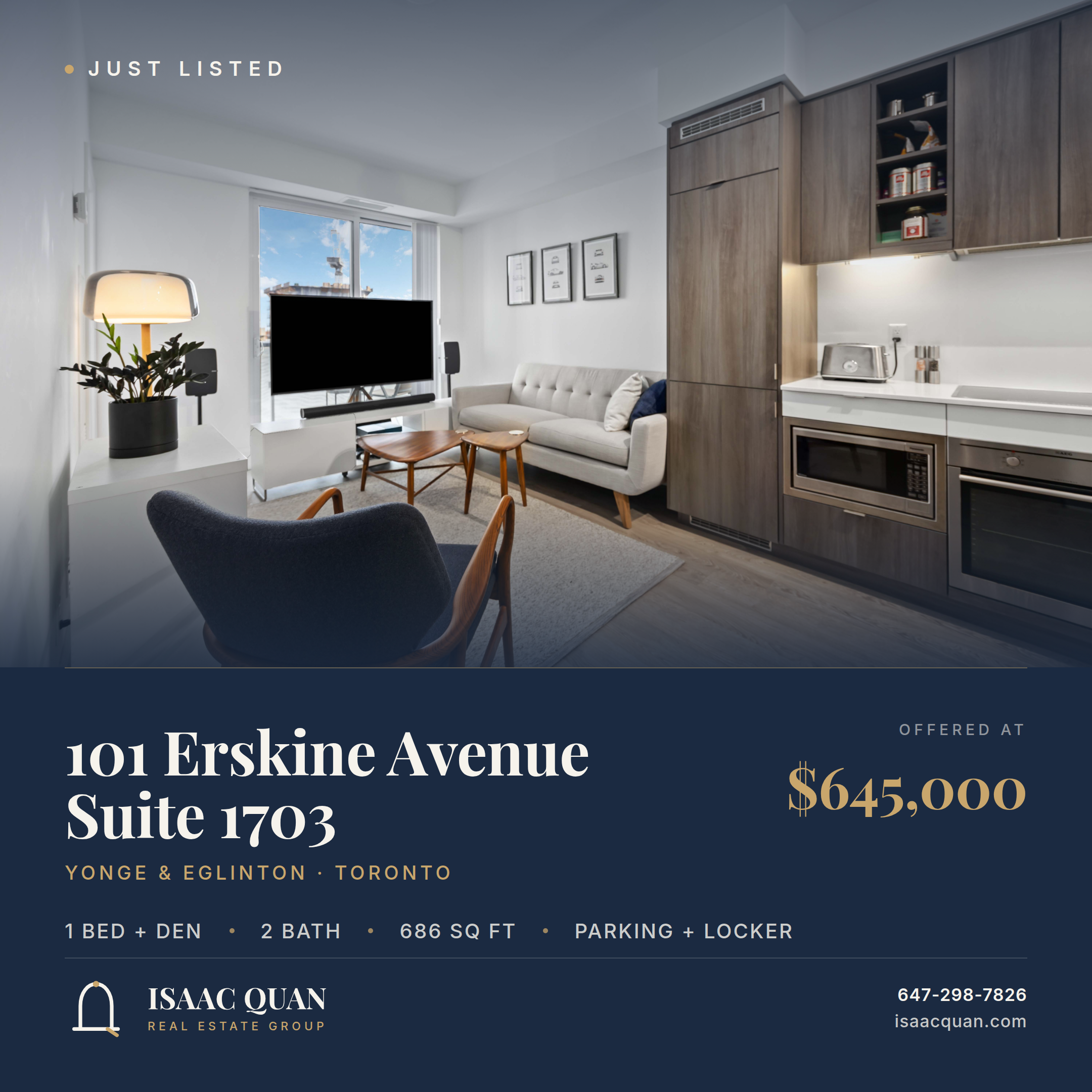 101 Erskine Ave Suite 1703 Yonge Eglinton Toronto Sold Firm $600,000 Over Asking